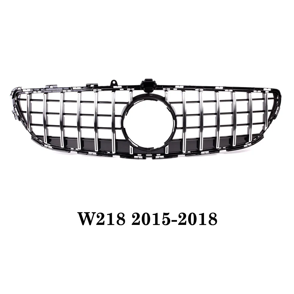 Новые гоночные грили для Mercedes CLS class W218 GT R GTR решетка CLS300 CLS350 CLS450 CLS500 2011 - Цвет: sliver 15-18