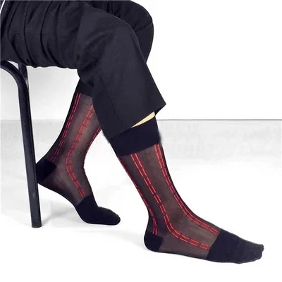 2017 хит! мужские шелковые носки хорошего качества новый стиль сексуальные