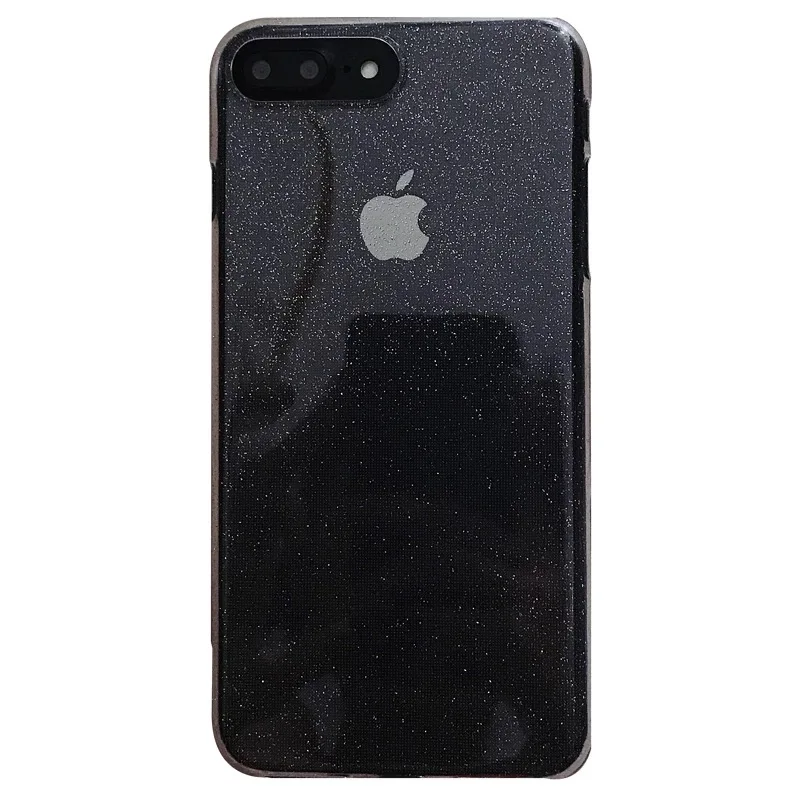 USLION Glitter Powder Phone Case For iPhone 6 6s 7 8 Plus Transparent Soft TPU Silicone Cases Cover X XS XR Xs Max |