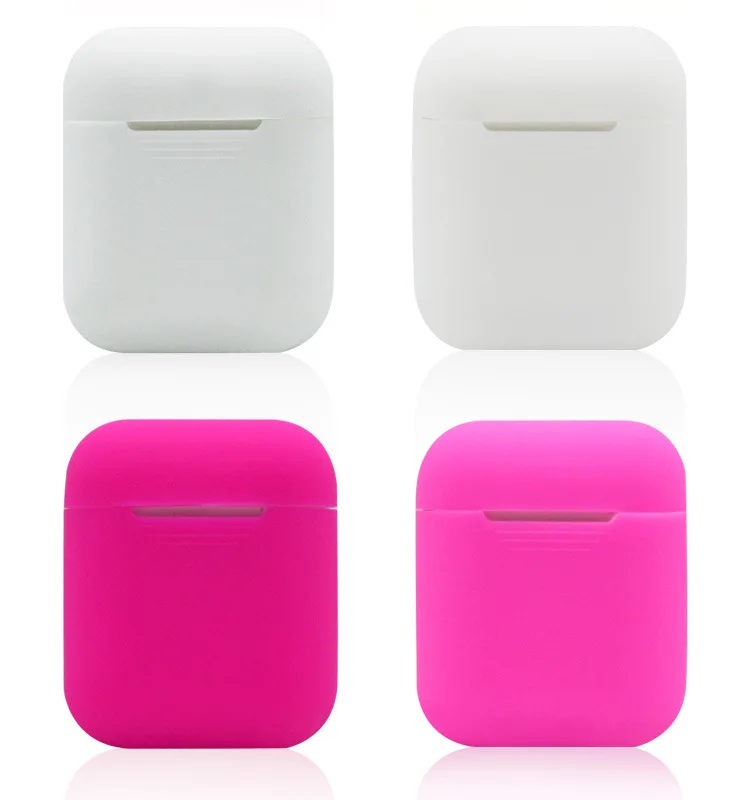 50 шт./лот Силиконовый противоударный защитный чехол для Apple AirPods кожаный