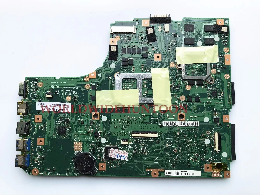 Материнская плата для ноутбука ASUS K55VD REV3.1 материнская HM76 PGA989 DDR3 GT610M 2 Гб 100%