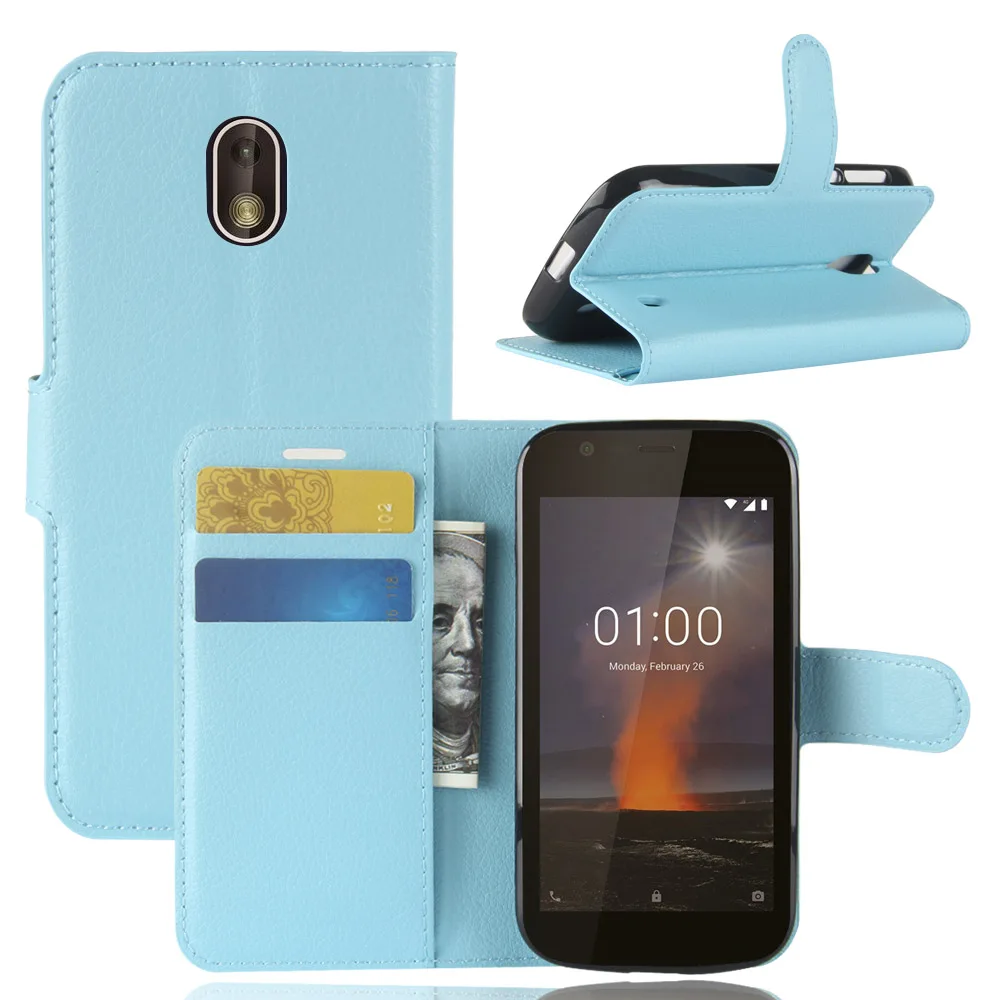 Роскошный флип-чехол из искусственной кожи для Nokia 1 TA-1047 TA-1060 TA-1056 TA-1079 TA-1066