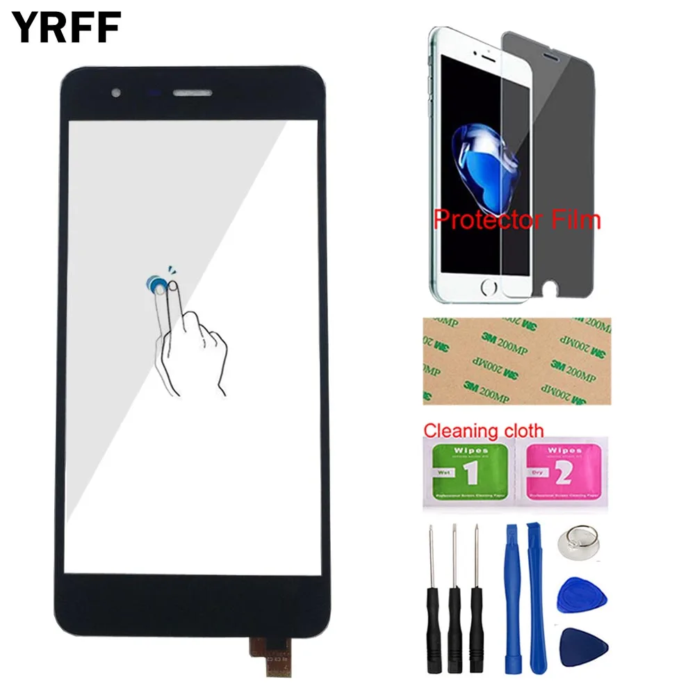 Black With Tools YRFF 5,2 ''сенсорный экран панель для Fly Cirrus 7 FS511 FS 511 сенсорный экран Переднее стекло дигитайзер панель сенсор инструменты защитная пленка - Цвет: Black With Tools