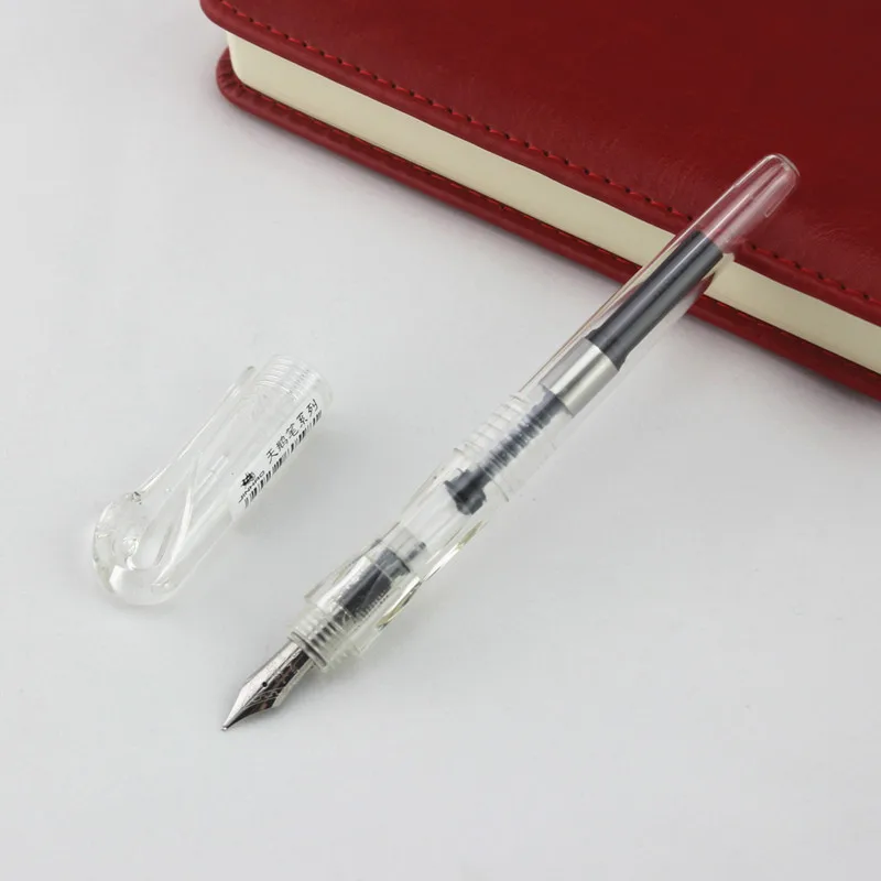 JINHAO, креативная перьевая ручка с лебедем, модная, 0,5 мм, перьевая ручка для бизнеса, прозрачная перьевая ручка для письма, офиса, школы, канцелярские принадлежности