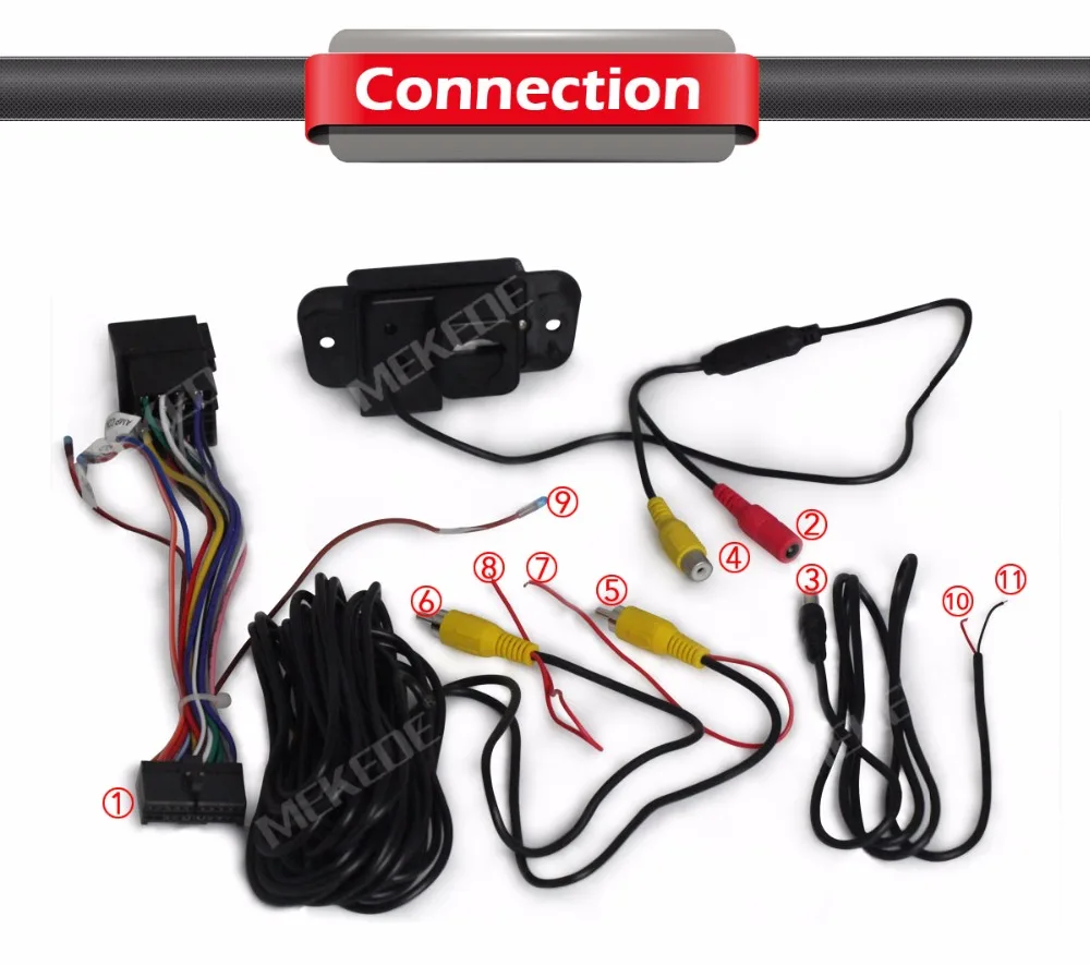 Navifly 8LED Ночная водонепроницаемая CCD HD камера заднего вида, водонепроницаемая камера ночного видения, широкоугольная Автомобильная камера заднего вида, камера заднего вида
