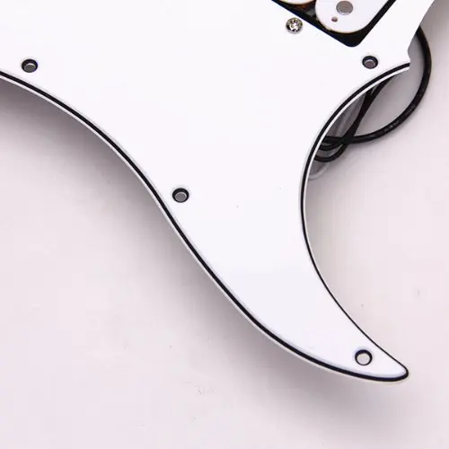 SEWS загружен Prewired электрогитара Pickguard пикапы 11 Отверстие HSH белый | Спорт и