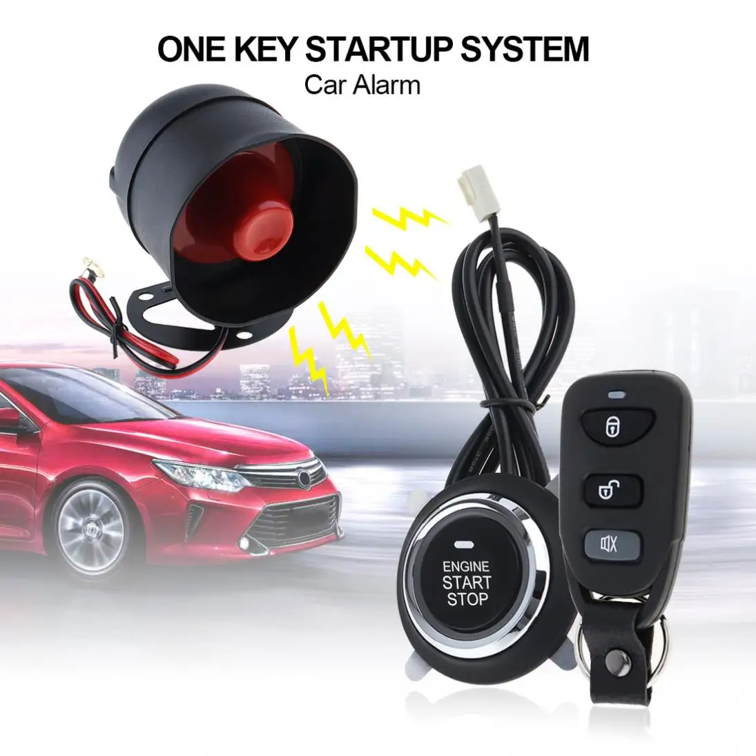 Универсальная автомобильная система сигнализации 12 В Автоматическая