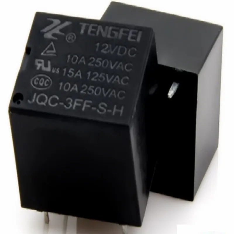 mini relay 12v 4 feet normally open 10a T73 electromagnetic JQC-3F Silver contact 5pcs/lot free shipping | Обустройство дома