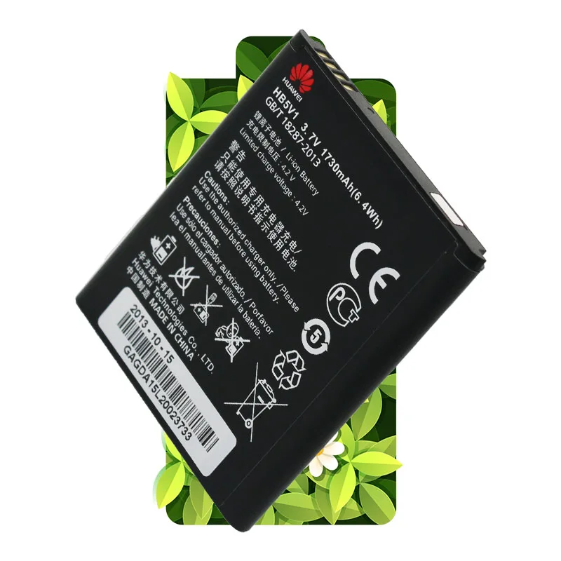 Huawei оригинальный аккумулятор HB5V1 1730 мАч для Y516 Y300 Y300C Y511 Y500 T8833 U8833 G350 Y535C Y336 U02 Y360
