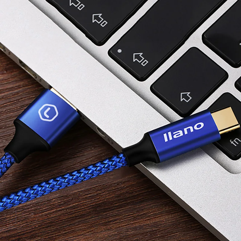 Llano 3A Type C кабель для зарядного устройства USB 3 0 Type-C передачи данных нейлоновый