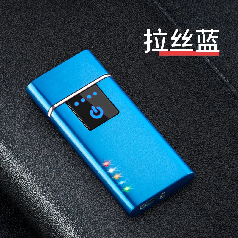 2 Двусторонняя огненная дуговая Зажигалка для сигарет с usb-зарядкой, плазменная электрическая зажигалка, Вольфрамовая проволока, турбо-зажигалка, электронные подарки - Цвет: 2