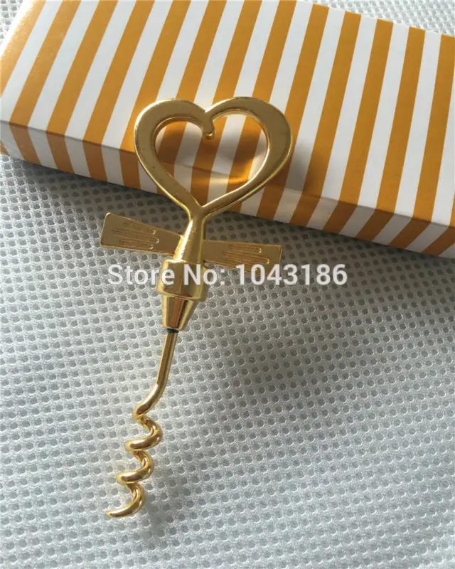 

wedding favor gifts and gieaways for guest--Heart-shaped Red Wine Bottle Opener Corkscrew Can Opener party favor gift 20pcs/lot