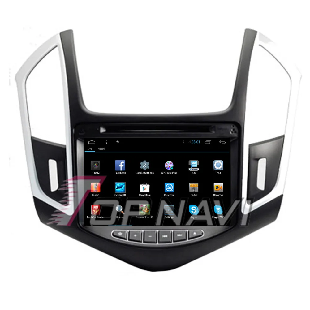 Topnavi 8&quot Quad Core Android 6.0 Car GPS Navigation for Cruze 2013- Autoradio Multimedia Audio Stereo NO DVD | Автомобили и