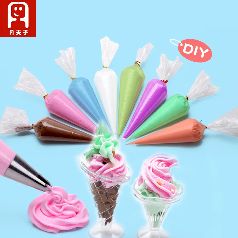 Цвет Фул смолы моделирование мороженое Игрушечные лошадки гель mix для создания