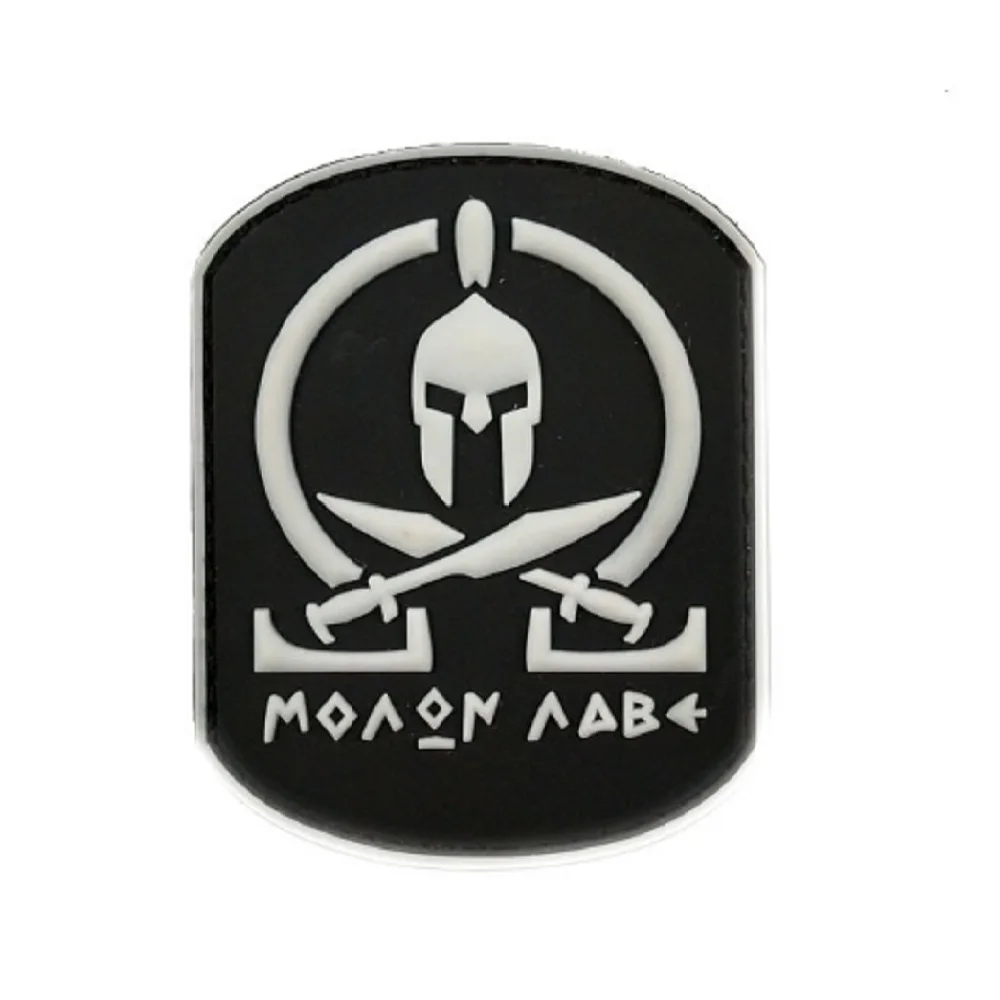3pcs/lot3D PVC high quality glue armband The temple Crusades patches Spartan Tactical morale badges | Дом и сад