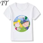 Детская летняя забавная Футболка с принтом Король Бен и Холли, детская Милая одежда с мультяшным принтом для мальчиков и девочек, футболка с коротким рукавом, ooo5038