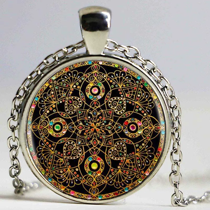 Женское серебряное колье с подвеской в виде цветка|necklaces for women|necklace women fashionpendant