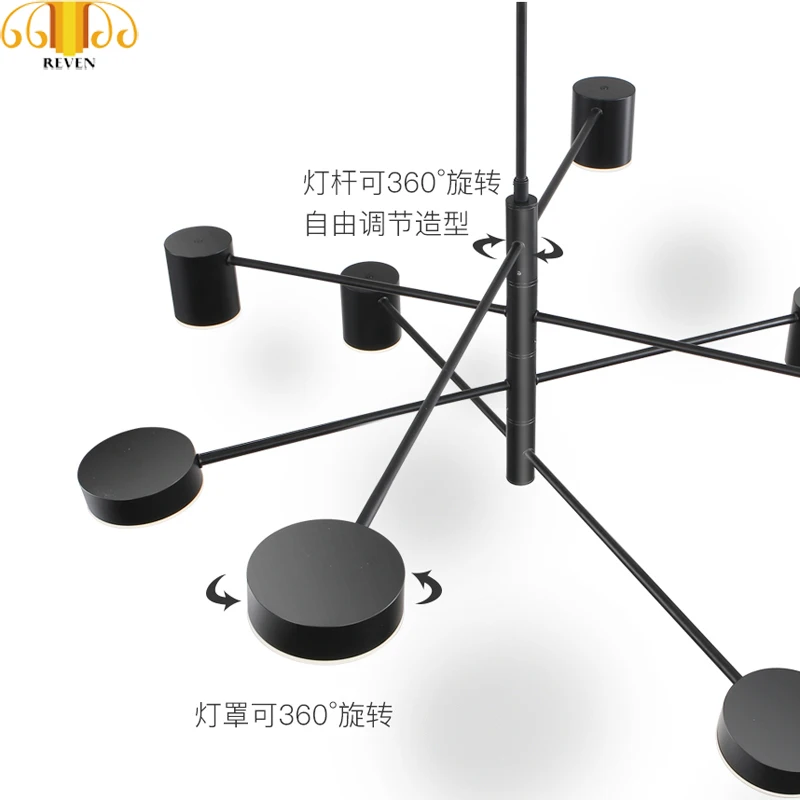 

REVEN Acrylic Modern Chandelier Lighting led Chandelier Ceiling