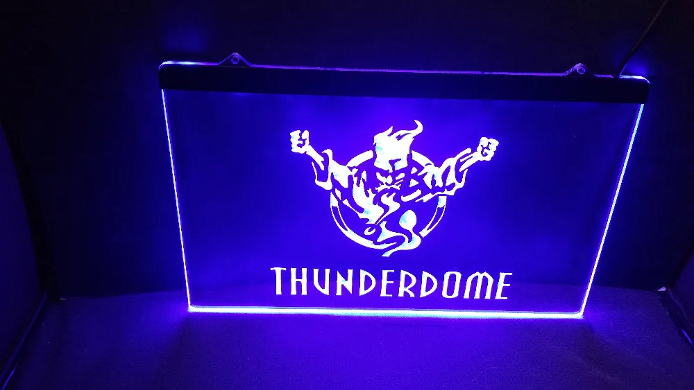 Thunderdome ghost 3 размера Бар Паб Клуб 3d вывески светодиодная неоновая световая вывеска