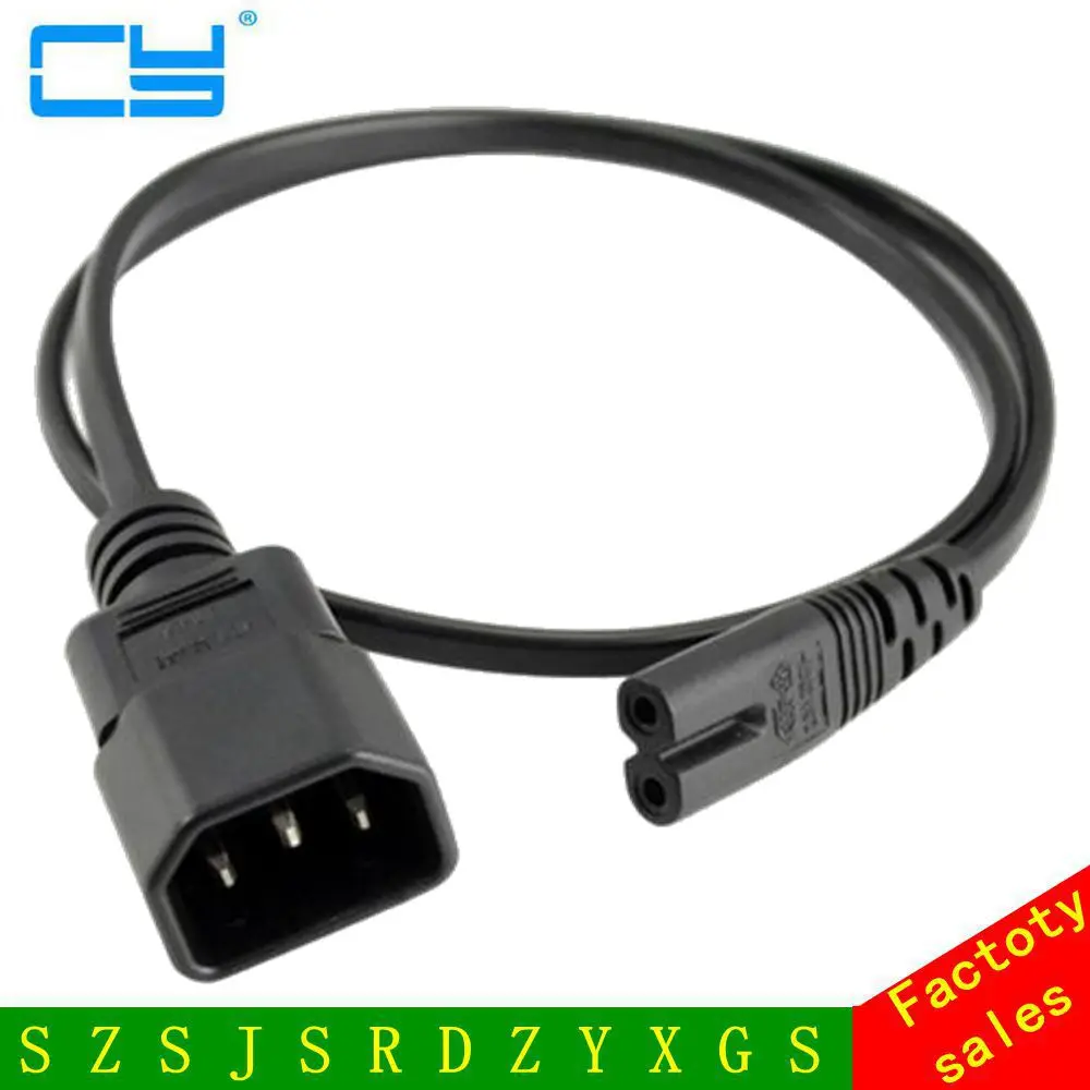 Короткий 30 см PDU UPS шнур питания IEC 320 C14 к C7 c7 для Android мобильных телефонов планшетов