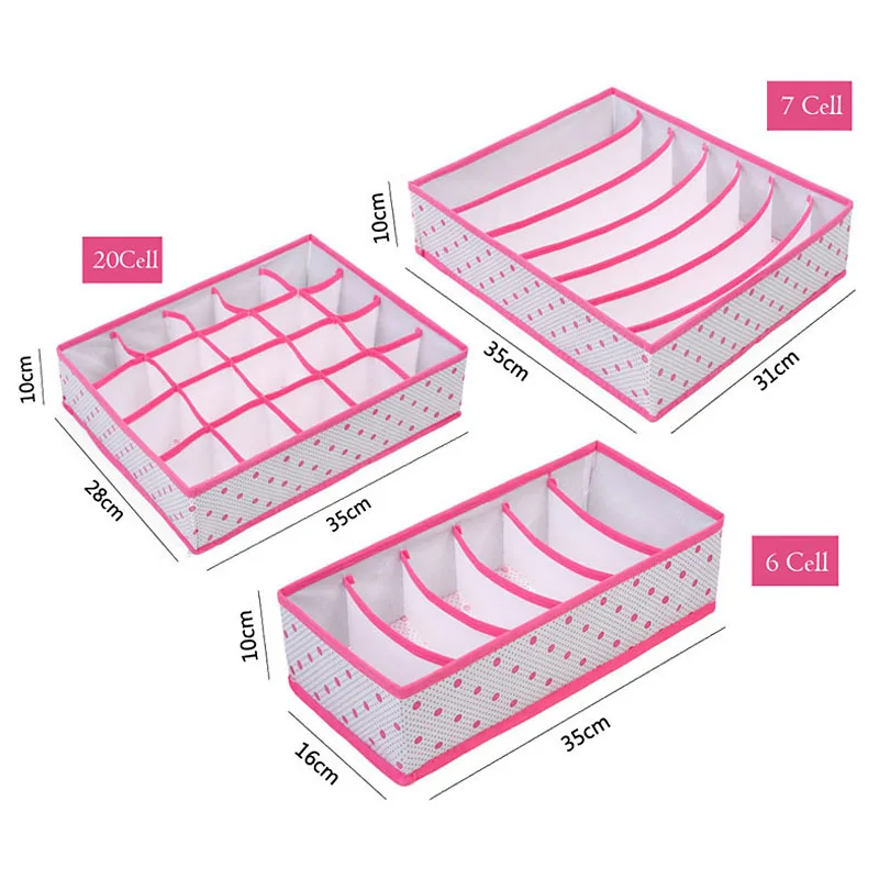 Складные органайзеры для нижнего белья разделители шкаф органайзер хранения