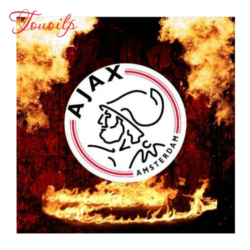 Ajax логотип огонь diy Алмазная вышивка футбольный клуб полная и круглая алмазная