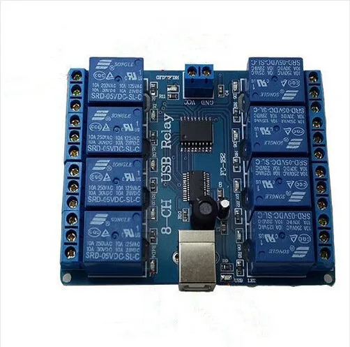 8-канальный 12 В usb реле платы модуля контроллера для автоматизации робототехники |