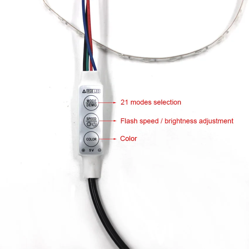 IKVVT 5 В USB 0805 SMD светодиодный ленточный светильник, светильник для палатки, светодиодный неоновый водонепроницаемый гибкий узкий диодный светильник для улицы