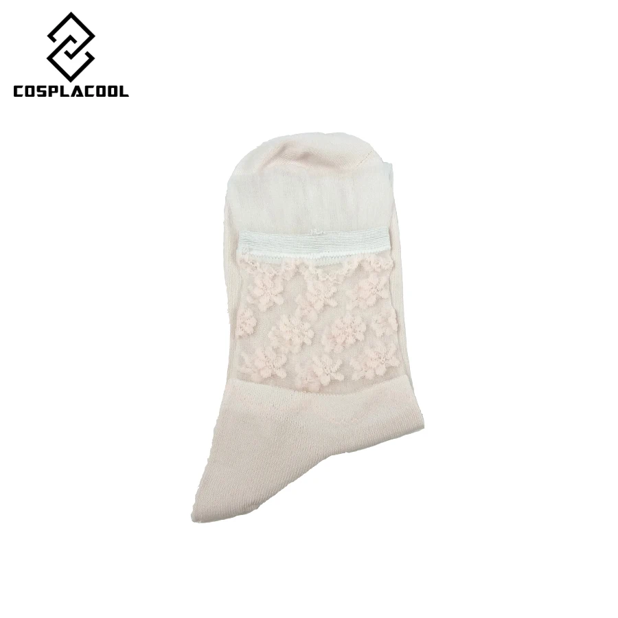 Носки женские прозрачные из шелка и хлопка хорошего качества|calcetines mujer|cotton socks