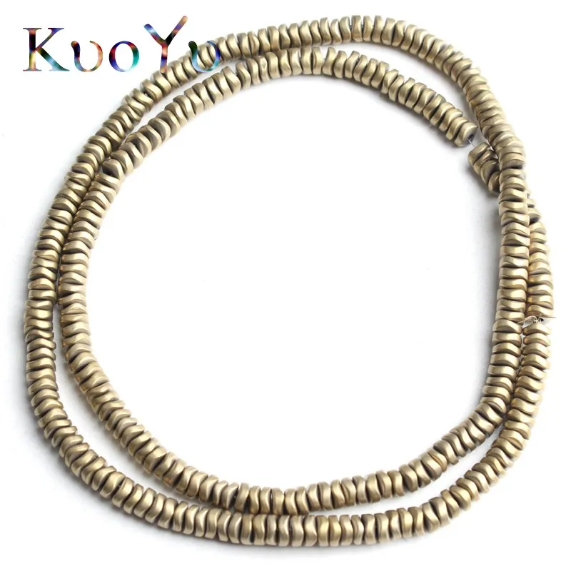 Бусины 4 мм из натурального матового гематита золотого и серебряного цвета с