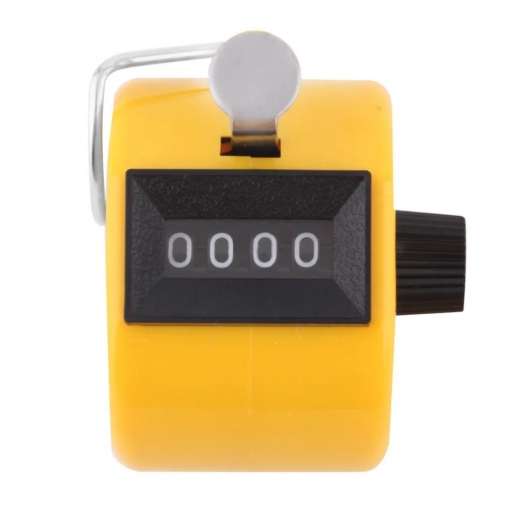 Новое поступление цифровая Хромированная ручка Tally Clicker/счетчик 4-значная