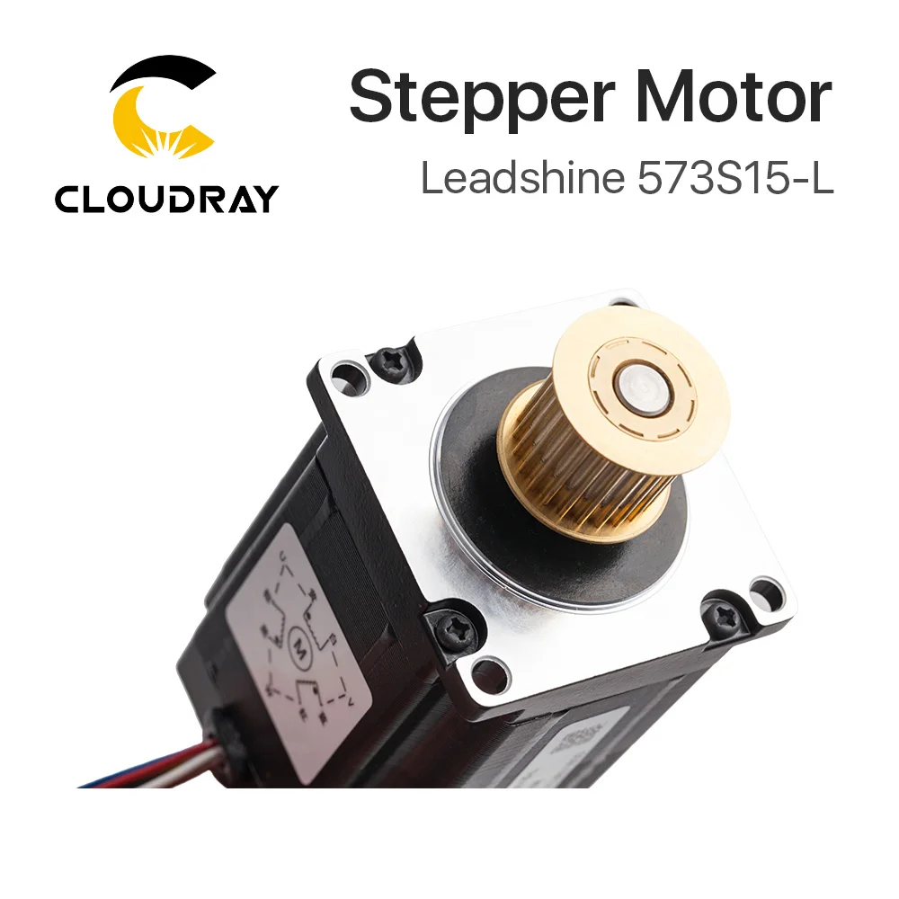 Cloudray Leadshine 3 фазы шагового двигателя 573S15 573S15-L для NEMA23 5.8A Длина 76 мм вал 8 мм