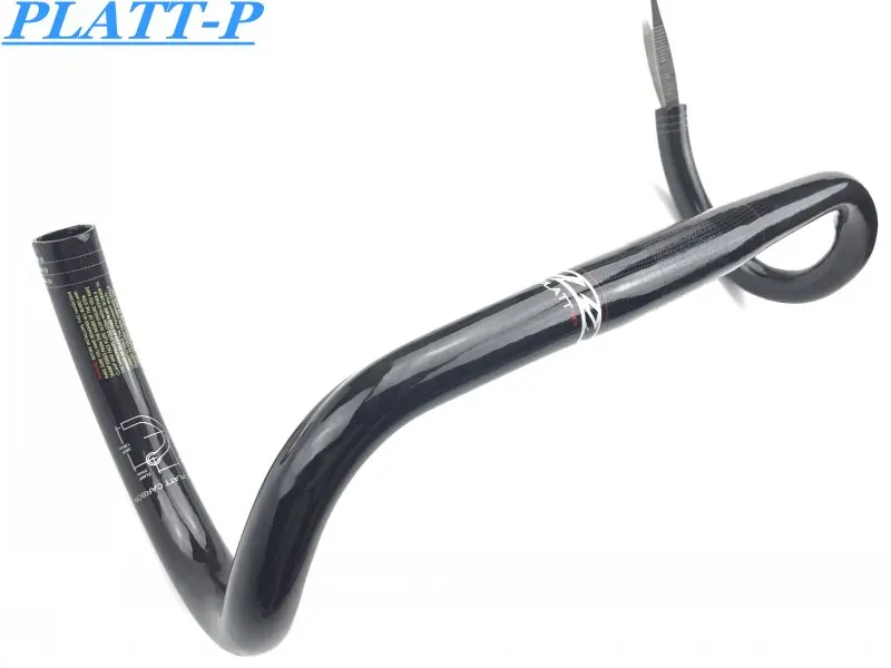 

2017 PLATT white logo carbon road bike wheel black road wheel / bent bar size 400 / 420 / 440 mm