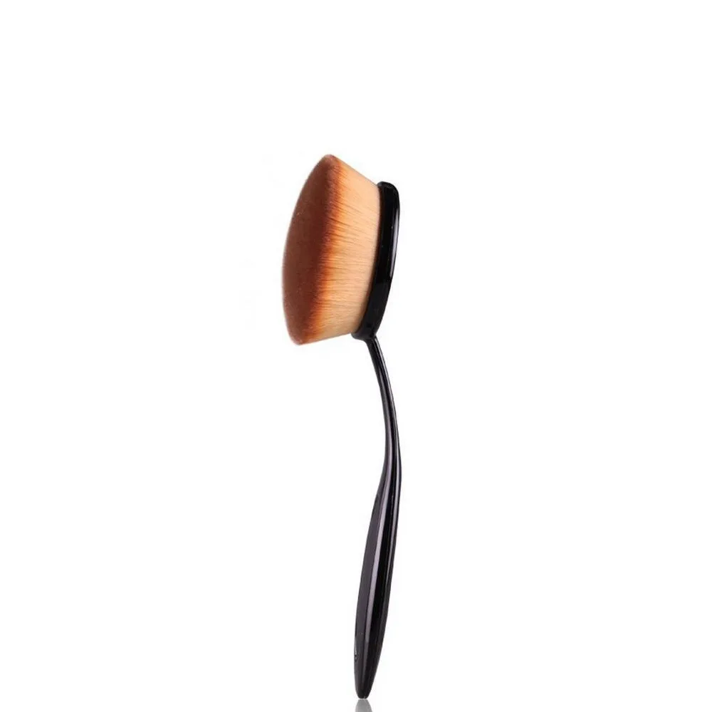 10Pcs Tooth Brush Shape Oval Makeup Set Beauty Foundation Curve Make Up Powder Eyeshadow Eyeliner Facial Tools | Красота и здоровье