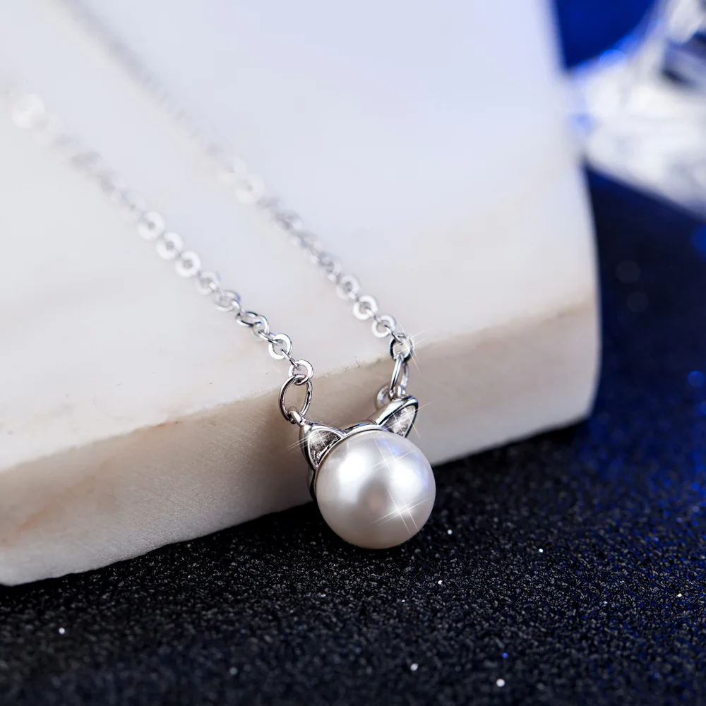 Красивая обувь с жемчугом украшением в виде кошачьих ушек комплект ювелирных