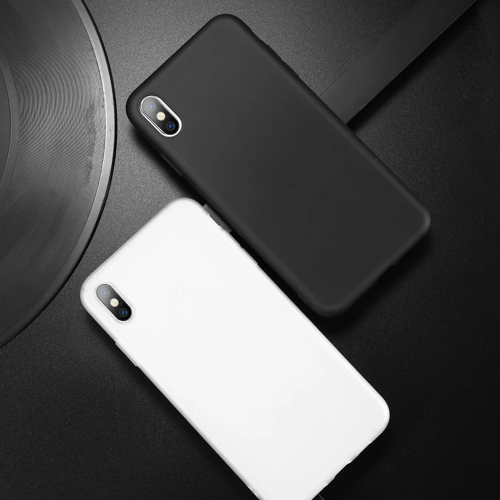 KISSCASE матовый чехол для телефона iPhone 8 7 6S 6 Plus X XS Max XR Ультратонкий 5S 5 мягкий из ТПУ |