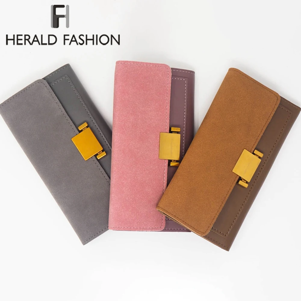 Herald Fashion Женский Длинный кошелек со вставками Высококачественная женская для