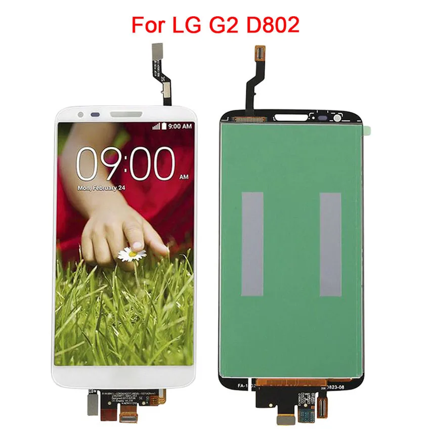 Замена ЖК дисплея для LG G2 D800 дисплей кодирующий преобразователь сенсорного