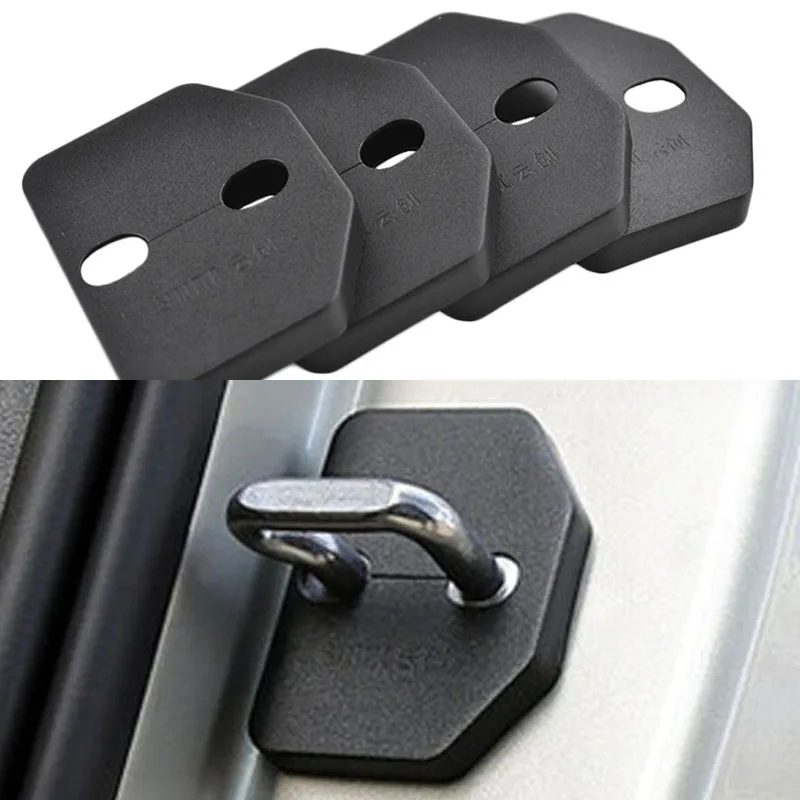 Door Lock Cover Для Volvo XC90 V40 2013 дверной замок с пряжкой, ограничитель крышки, чехол, Защита Крышки Автомобиля - Цвет: Door Lock Cover