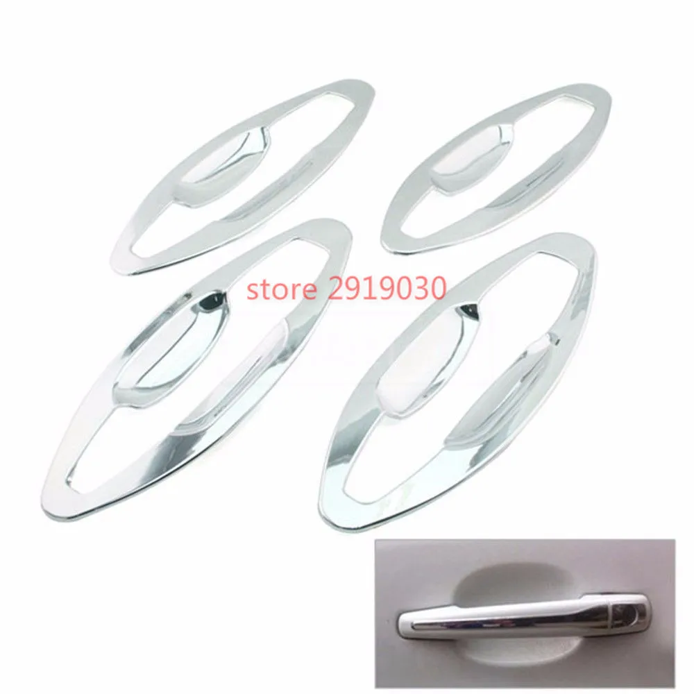 Car styling ABS Chrome Door Handle Cup Bowls Accessories fit for Peugeot Citroen C-Elysee | Автомобили и мотоциклы