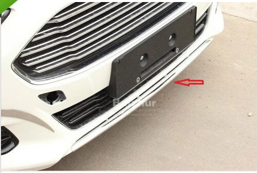 

Chromed front bumper Lip cover trim for 2013 2014 2015 ford fusion