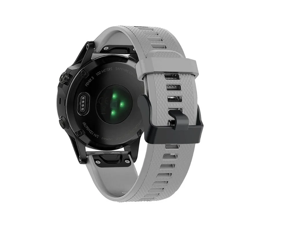Gray Ремешок для наручных часов Garmin fenix 5, 22 мм, сменный ремешок для мужчин, быстросъемный ремешок для часов Garmin Forerunner 935/945, мужские часы wo, мужской браслет - Цвет: Gray