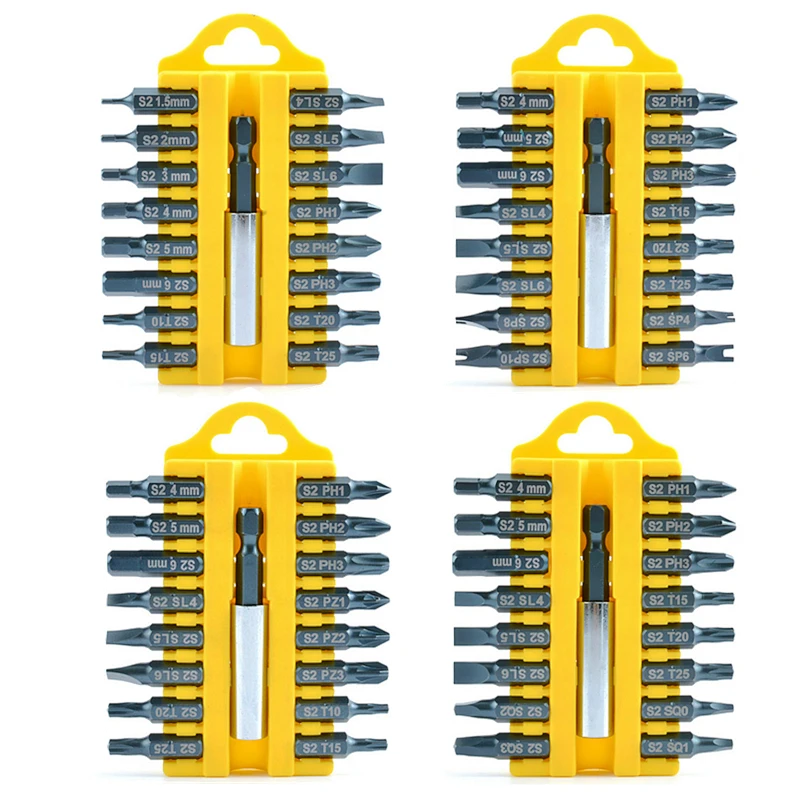 

17Pcs Screwdriver Bits Set S2 Magnetic Multitool Torx Phillips Slotted Screwdriver For Bicycle Household Appliances Hand Tools