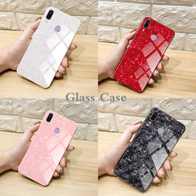 Glitt Case For Huawei Honor 8X max Note 10 Shell Tempered Glass Hard Cover PLAY V10 View |