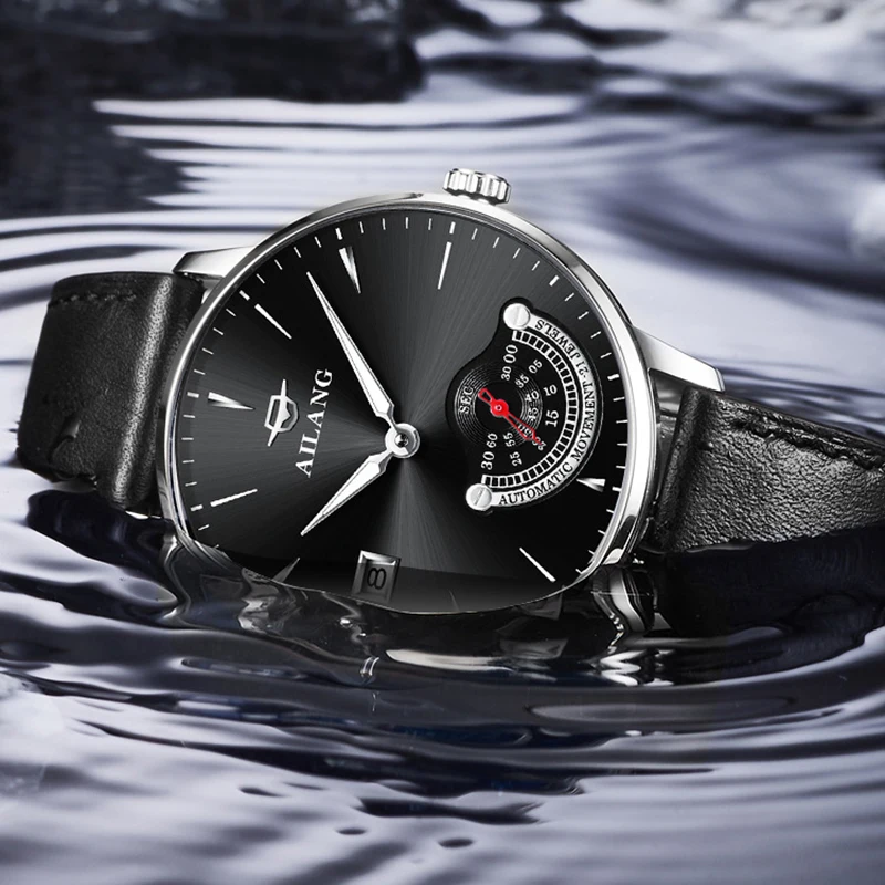 AILANG Top Luxury Brand Men Watch Mens Fashion Mechanical Watches Man Casual Business Waterproof Wristwatch Relogio Masculino | Наручные