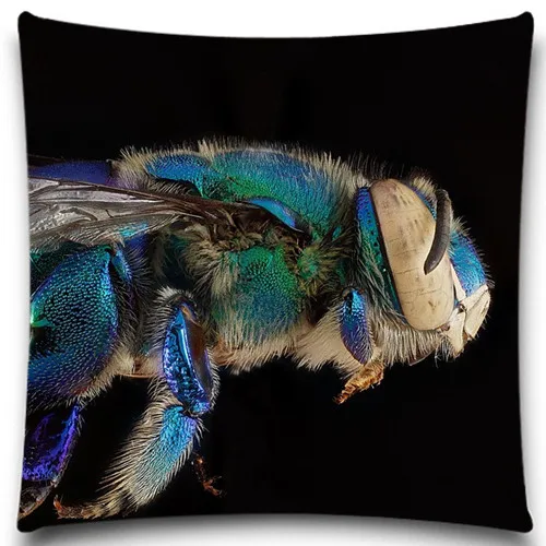 Квадратная наволочка с бабочками/насекомыми стильные хлопковые наволочки из