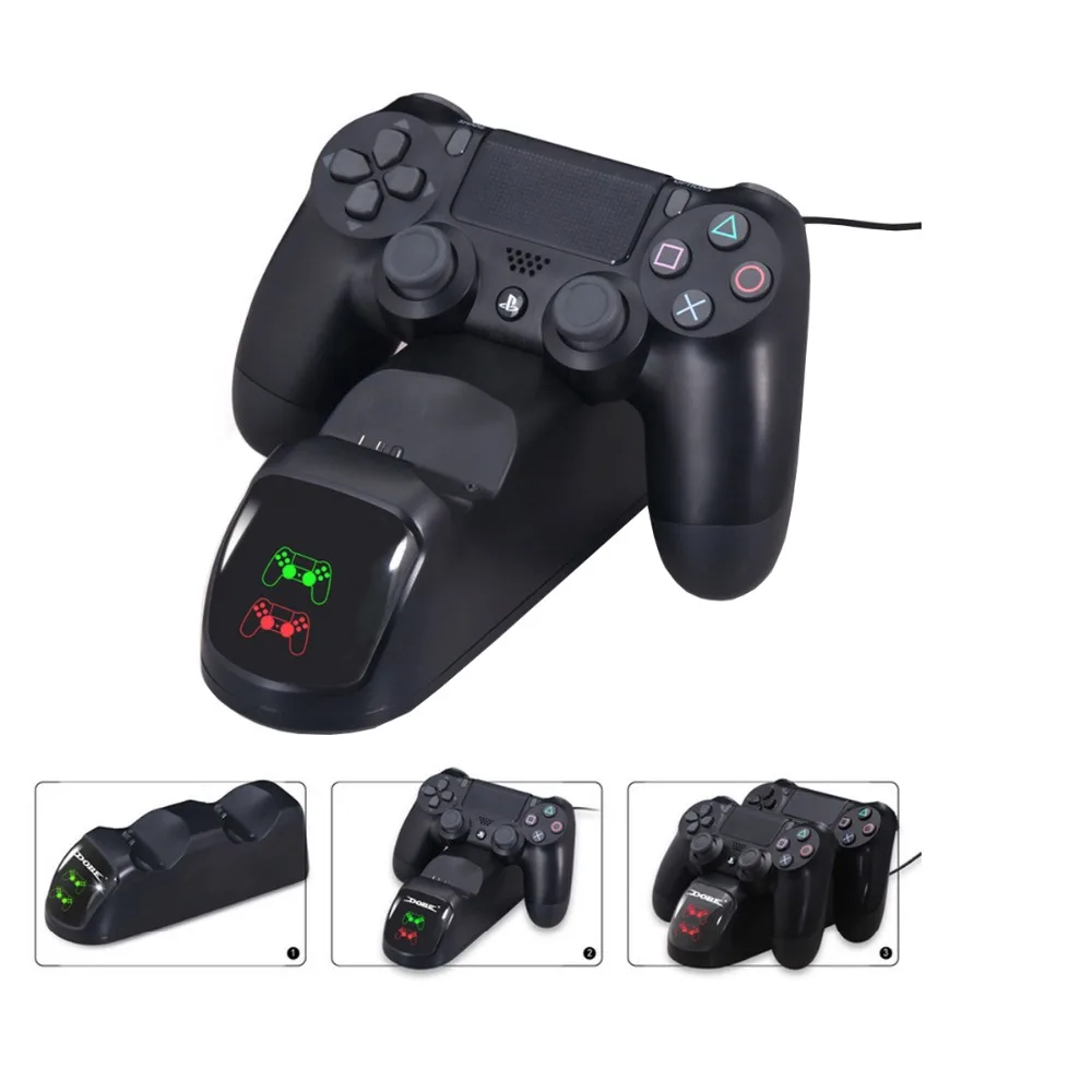 Для Sony PS4/PS4 тонкий/PS4 Pro контроллер Зарядное устройство док станция для зарядки с