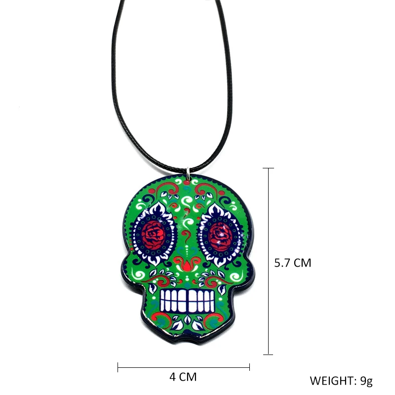 10 шт Calavera сладкое капризное ожерелье с черепом празднование мексиканского Дня