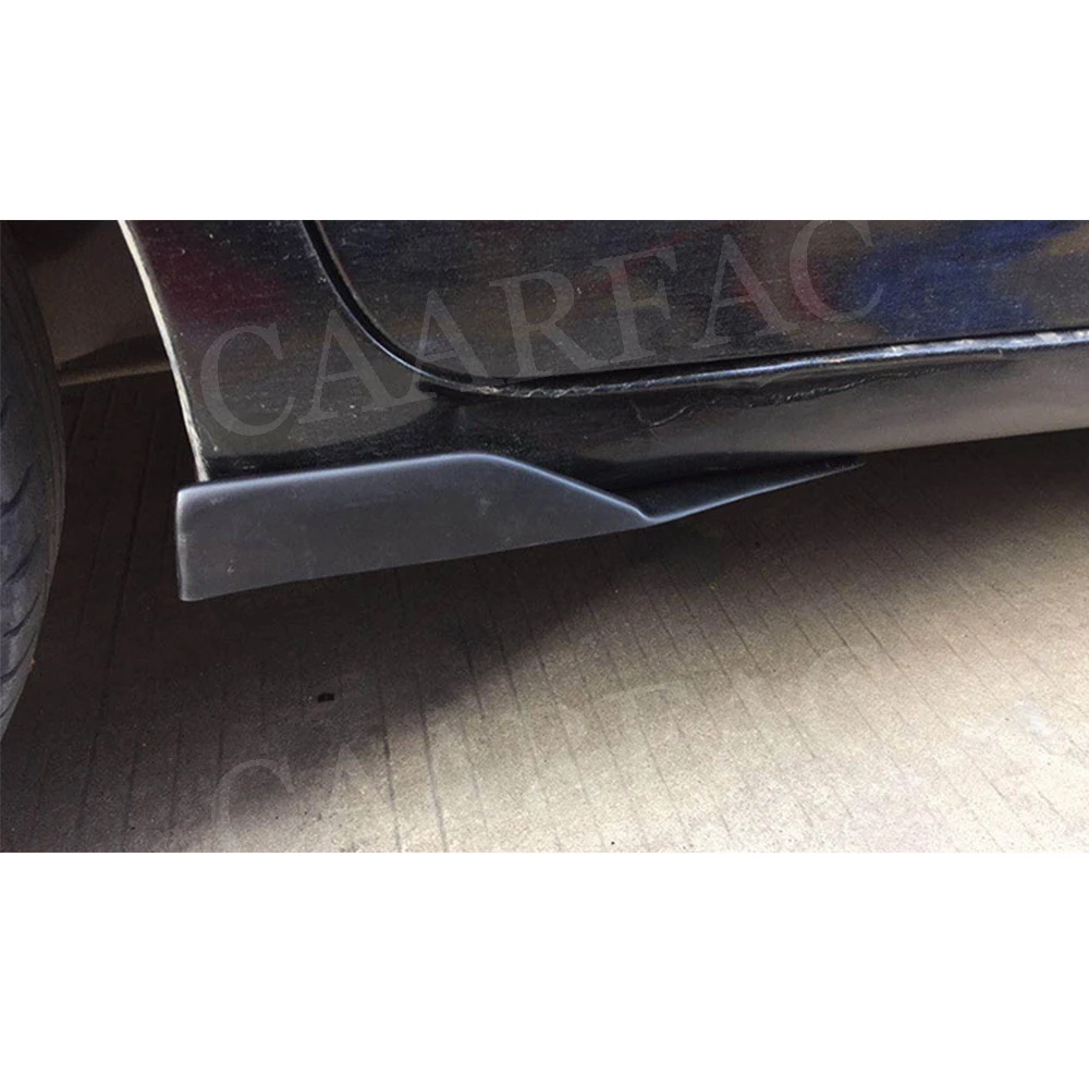 Автомобильный универсальный боковой порог крыльца Rocker Splitters Anti-Scratch Winglet Bumper Lip Trim Canard Aprons Wings 2PCS.