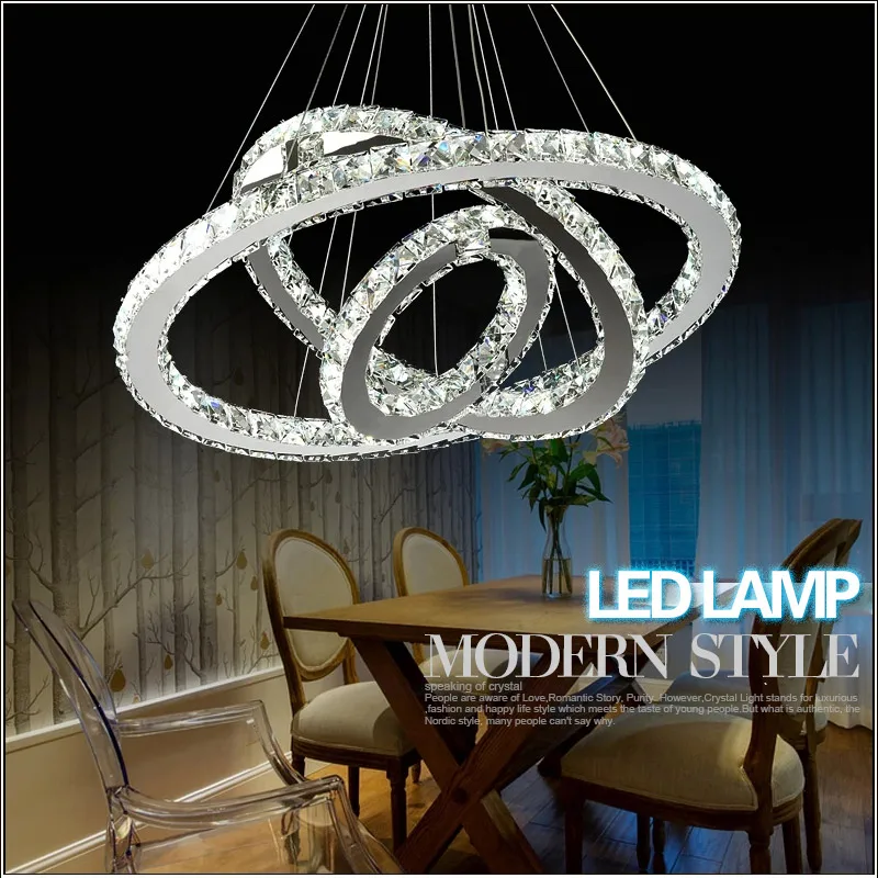 Горячая Распродажа АЛМАЗНОЕ КОЛЬЦО светодиодный хрустальный подвесной